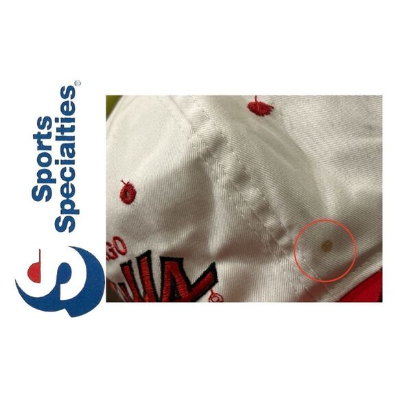 NBA VINTAGE Sports Specialties Chicago Bulls The Twill Snapback Hat 1990s‎ OSFA - Picture 7 of 7